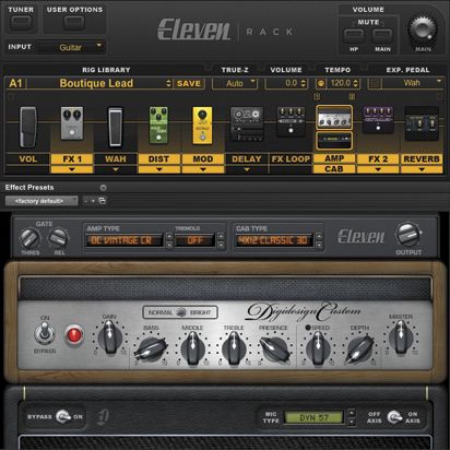 Avid Eleven Rack Guitar Multi Effects Processor and Pro Tools