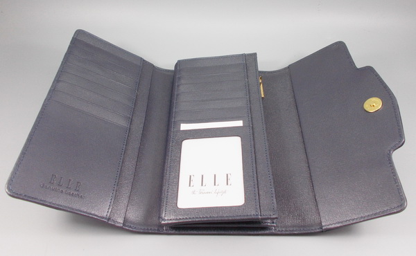 กระเป๋าสตางค์ ELLE เทาเมทาลิก ใหม่ แท้