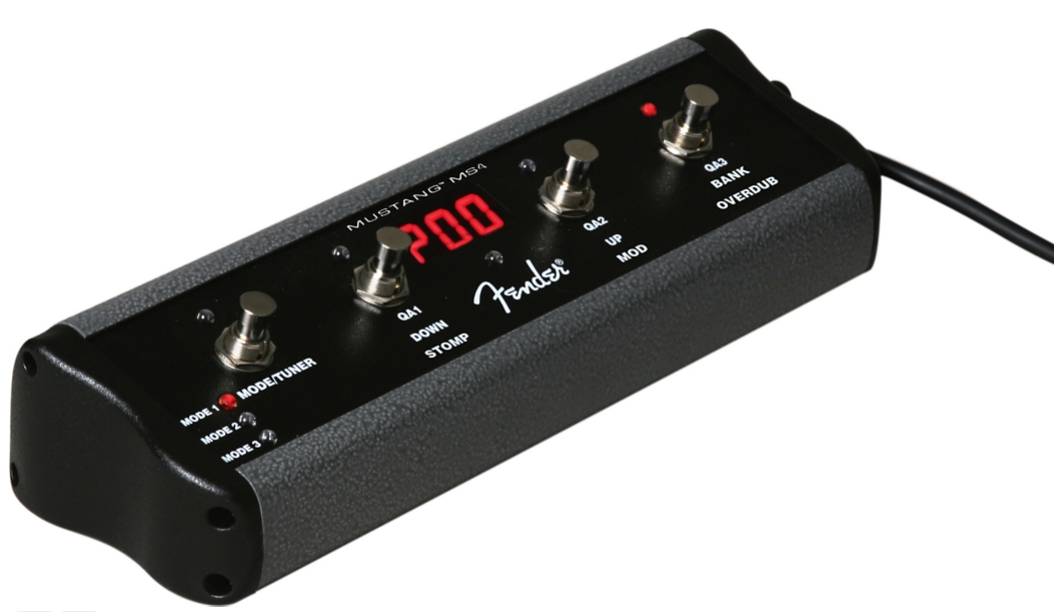 Fender 4-Button Footswitch for Mustang Amps Black