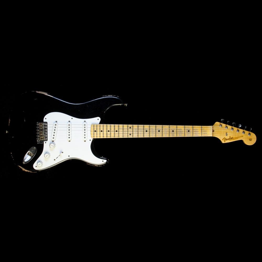 Fender Custom Shop Masterbuilt Todd Krause 56 Active Stratocaster Relic Electric Guitar - Black