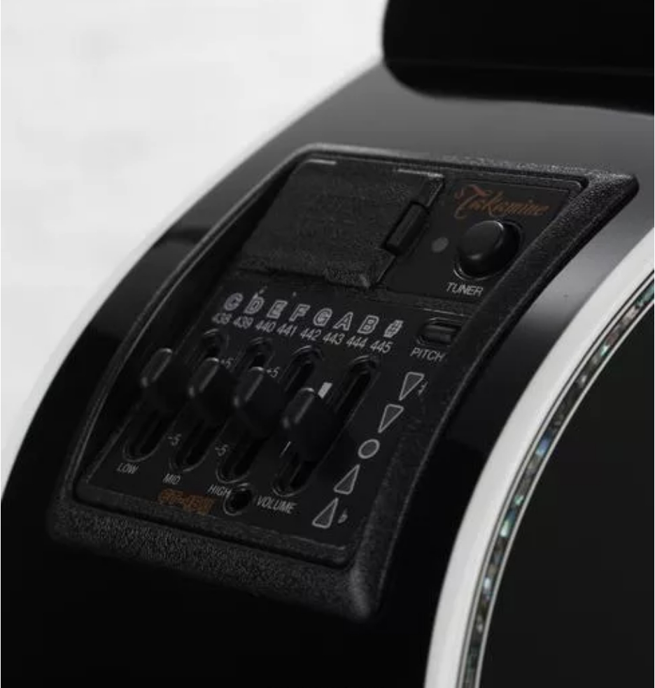 Takamine EF341DX Dreadnought Acoustic-Electric Guitar - Black