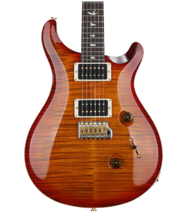 PRS Custom 24 Quilt 10-Top Electric Guitar with Pattern Thin Neck