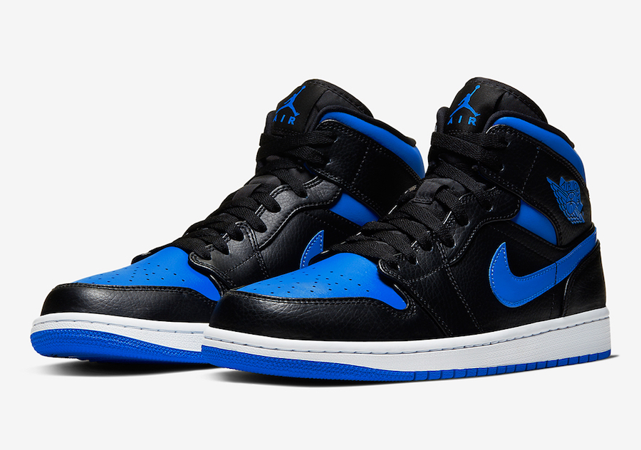 Nike Air Jordan 1 Mid Royal Black Blue