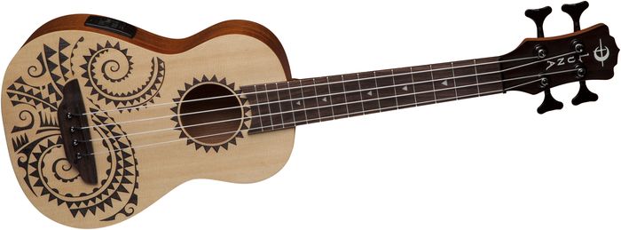 Luna Guitars Tattoo Ukulele Acoustic-Electric Bass