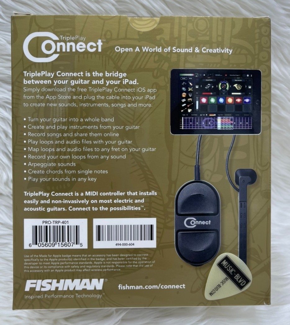 Fishman TriplePlay Connect MIDI Controller for Guitar Black