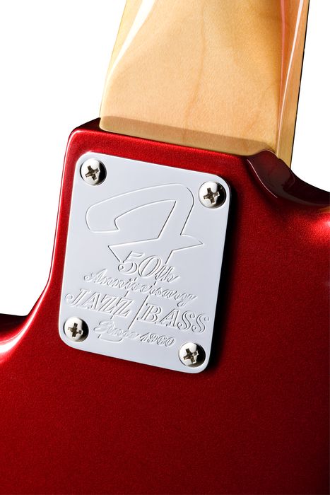 Fender 50th Anniversary Jazz Bass (Candy Apple Red Rosewood Fretboard)