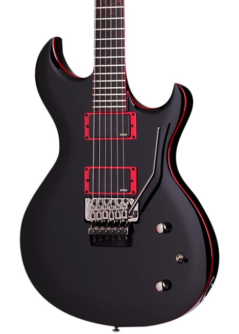 Schecter Guitar Research Jinxx Prowler Recluse Electric Guitar with Floyd Rose - Black