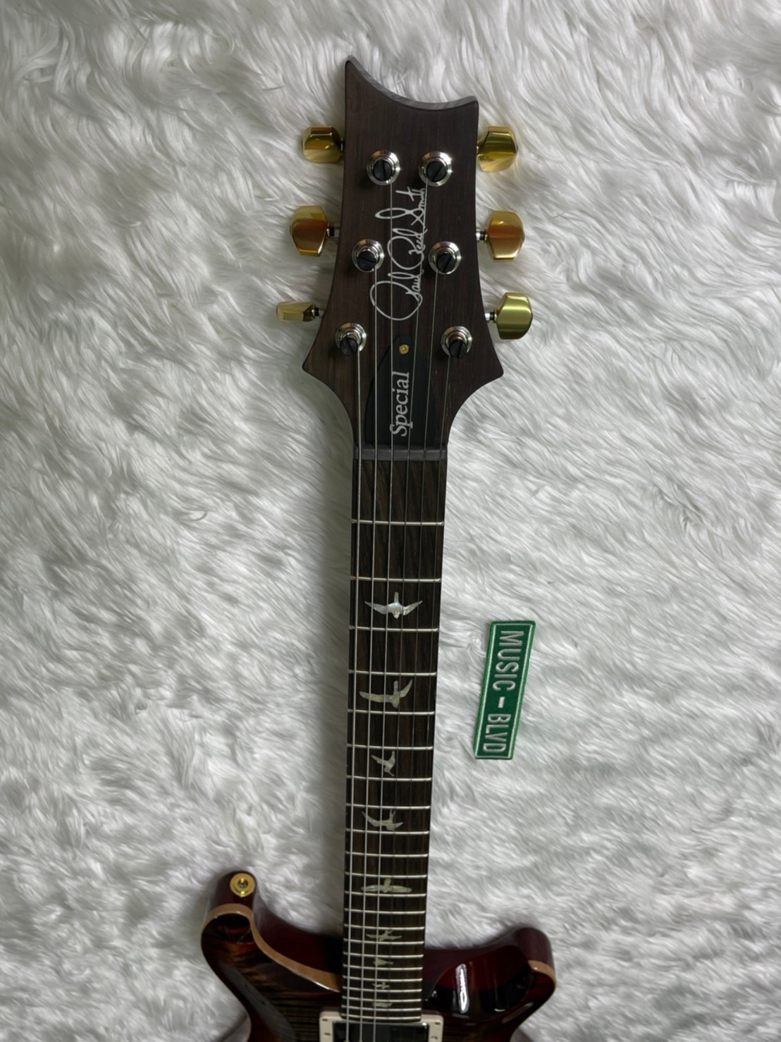 PRS Wood Library 10 Top Special 22 Flame Neck Brazilian Rosewood Charcoal Cherry MB Exclusive