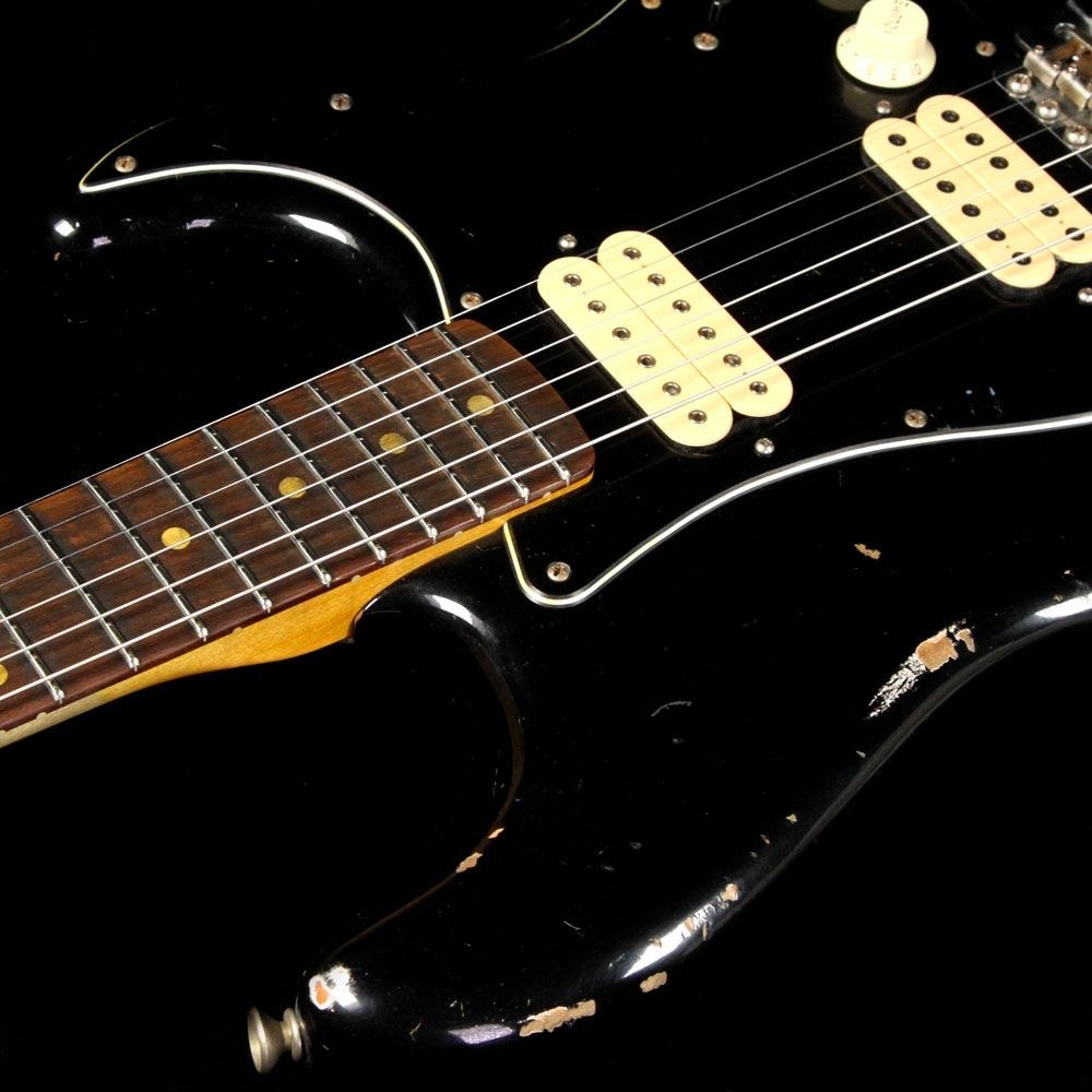 Fender Custom Shop Double Humbucker Stratocaster Relic Electric Guitar - Black