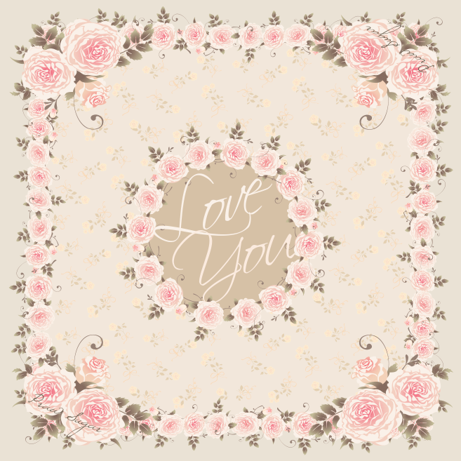 Signature Rose Scarf - ผ้าพันคอลายกุหลาบรุ่นซิกเนเจอร์ (มี 12 สี)