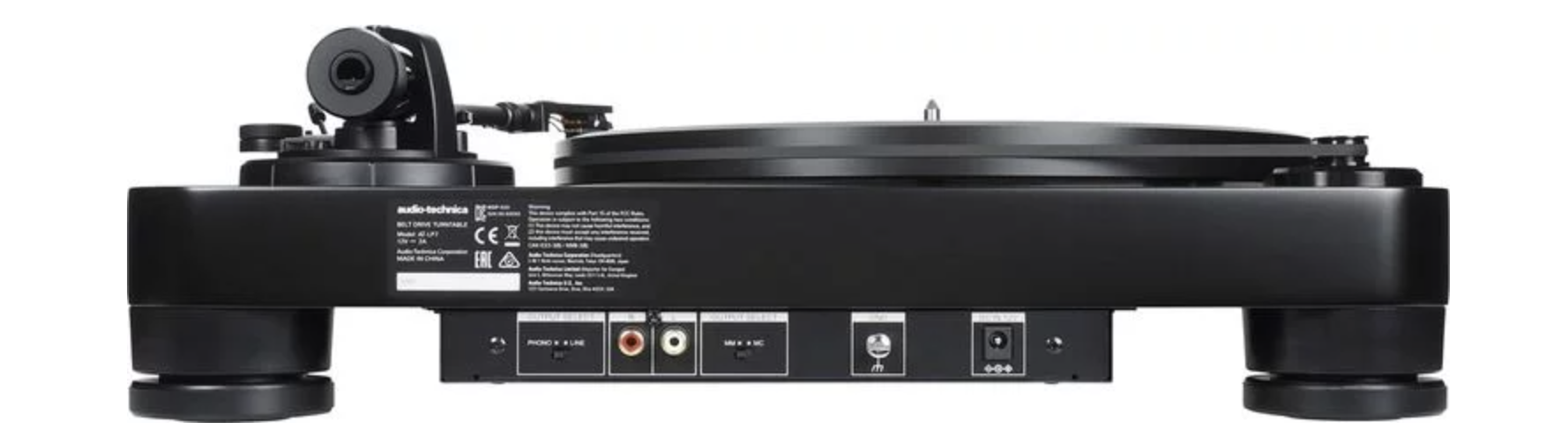 Audio-Technica AT-LP7 Manual Belt-Drive Professional DJ Turntable