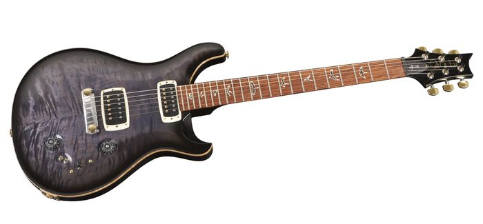 PRS 408 Quilt Top Stoptail with Hybrid Hardware and Pattern Thin Neck Electric Guitar Purple Hazel