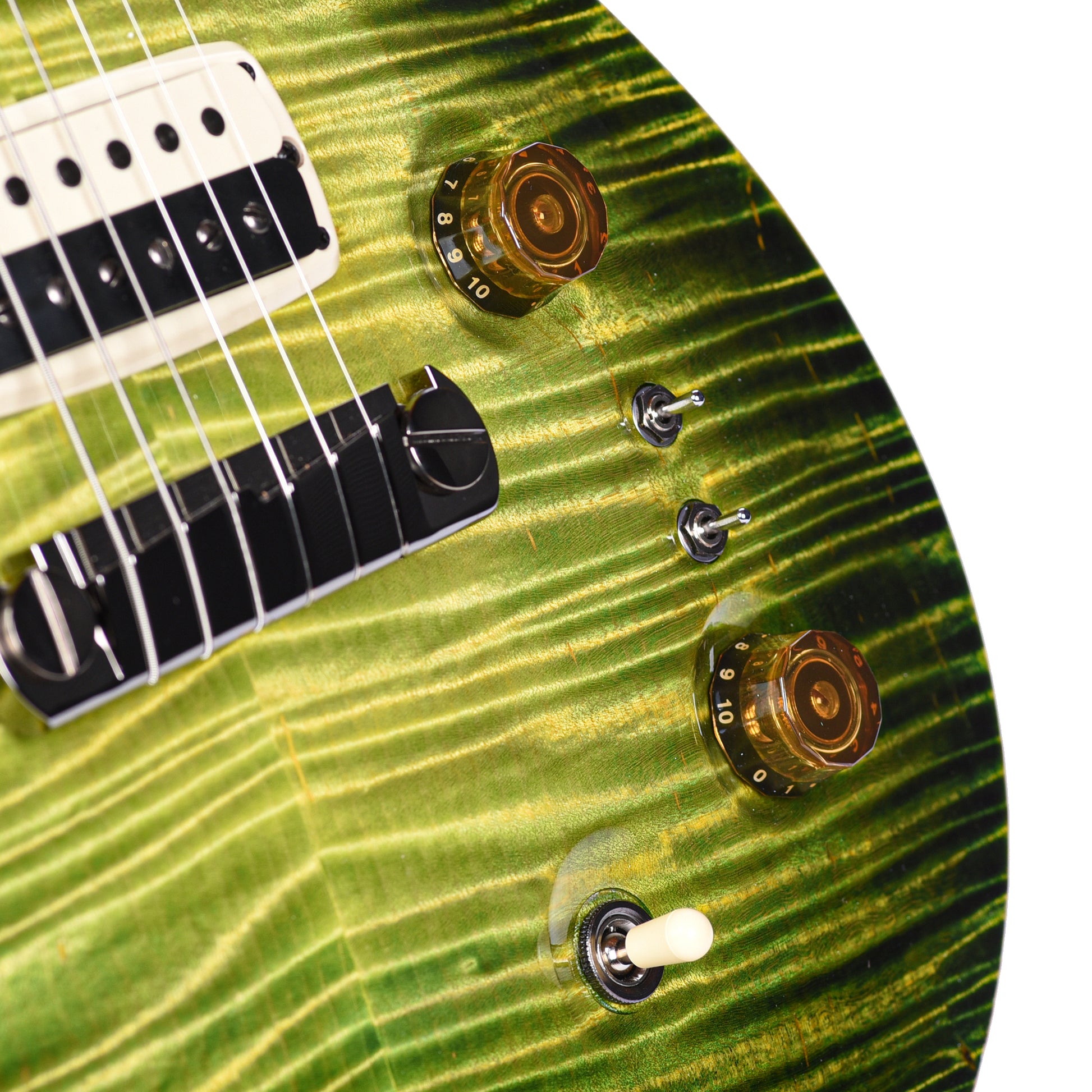 PRS Private Stock Paul's Guitar Curly Maple/African Mahogany Rainforest Glow w/Stained Neck/Fingerboard & Birds of a Feather Inlay
