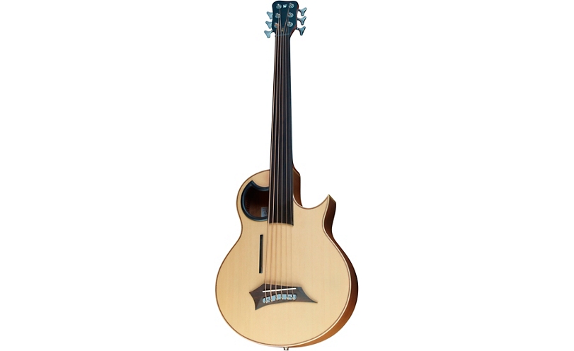 Warwick Alien 6-String Fretless Acoustic-Electric Bass - Natural Hi Polish