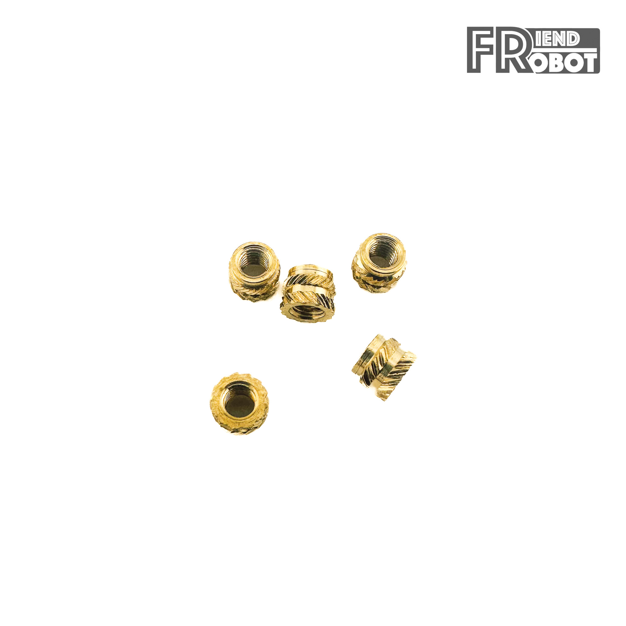 [M3x4x5] Insert Nut สำหรับงานพิมพ์ 3D สำหรับน๊อต M3 สูง 4 มม. ขนาดเส้นผ่านศูนย์กลาง 5 มม. (10 ชิ้น)