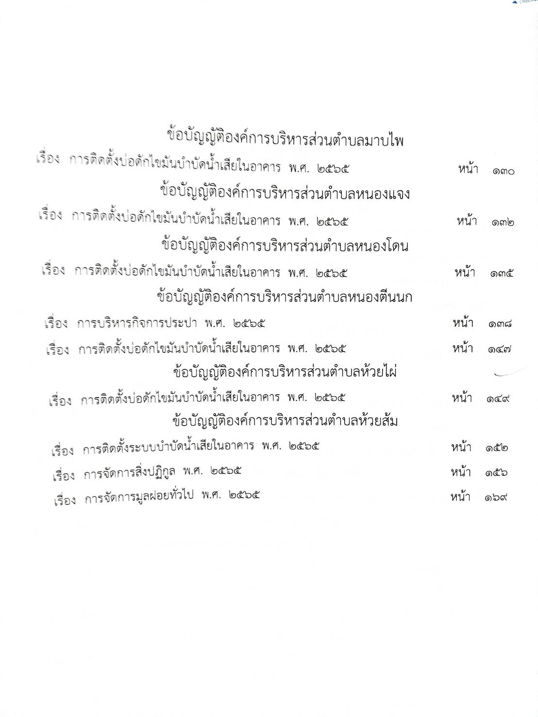 24 ข้อบัญญัติองค์การบริหารส่วนตำบล (ตอนพิเศษ 305/67)