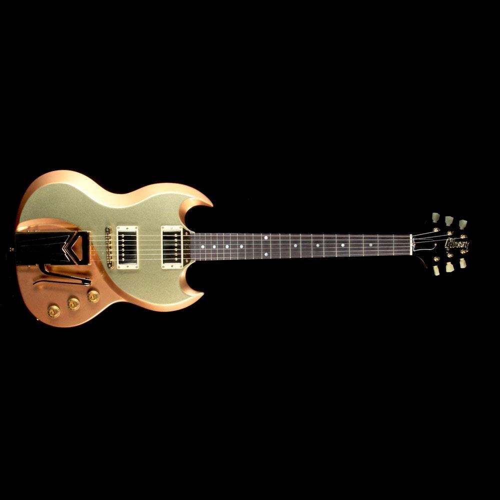 Gibson Custom Shop From the Vault Billy Gibbons Ultimate SG Prototype Electric Guitar Two Tone Copper and Gold Metallic