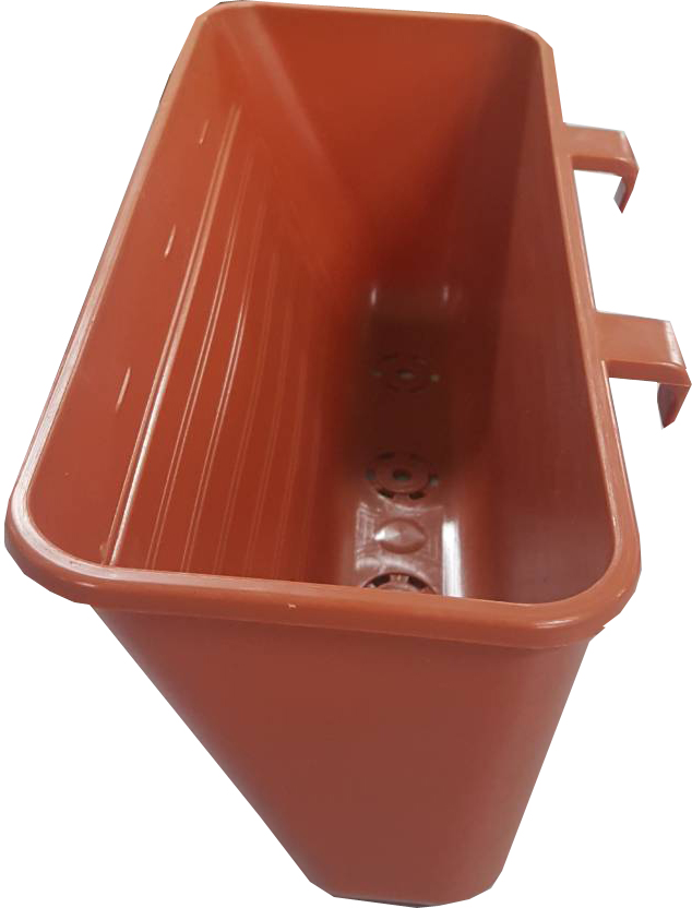 กระถางต้นไม้สวนแนวตั้งขนาดใหญ่พิเศษ สีน้ำตาล