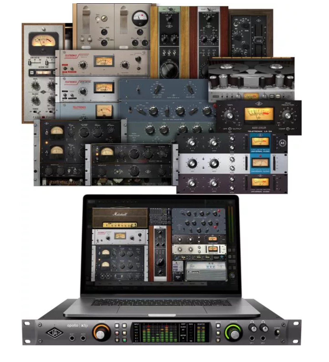 Universal Audio Apollo x8p Heritage Edition 16 x 22 Thunderbolt 3 Audio Interface with UAD DSP