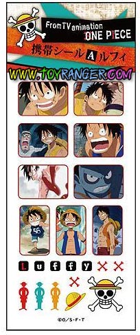 สติ๊กเกอร์นูนติดมือถือ One Piece Luffy A (แท้)