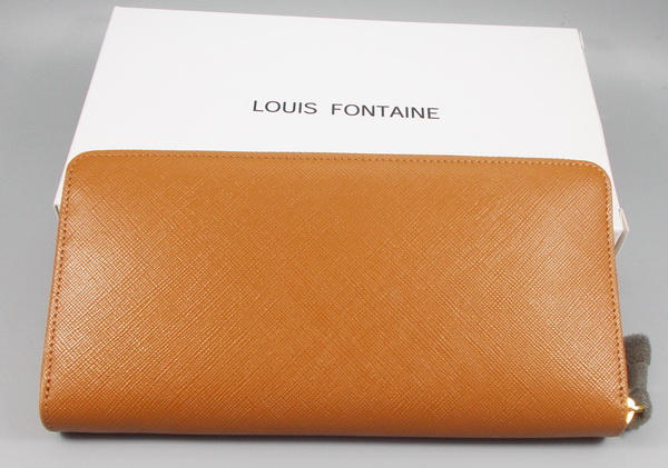 กระเป๋าสตางค์ LOUIS FONTAINE พีช-น้ำตาลเมทาลิก ใหม่ แท้