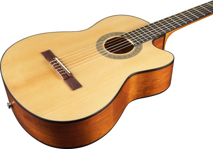 Lucero LC100CE Acoustic-Electric Cutaway Classical Guitar