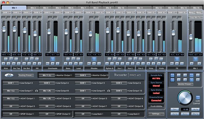 Focusrite Saffire Pro 40 IO Firewire Interface