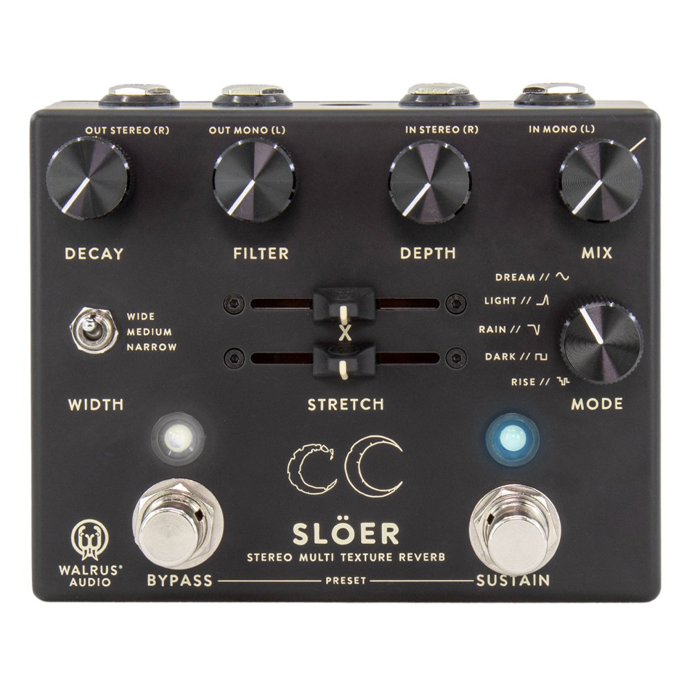 Walrus Audio Slöer Stereo Ambient Reverb Black