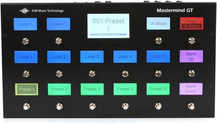 RJM Music Mastermind GT/16 - 16 Button MIDI Controller Pedal
