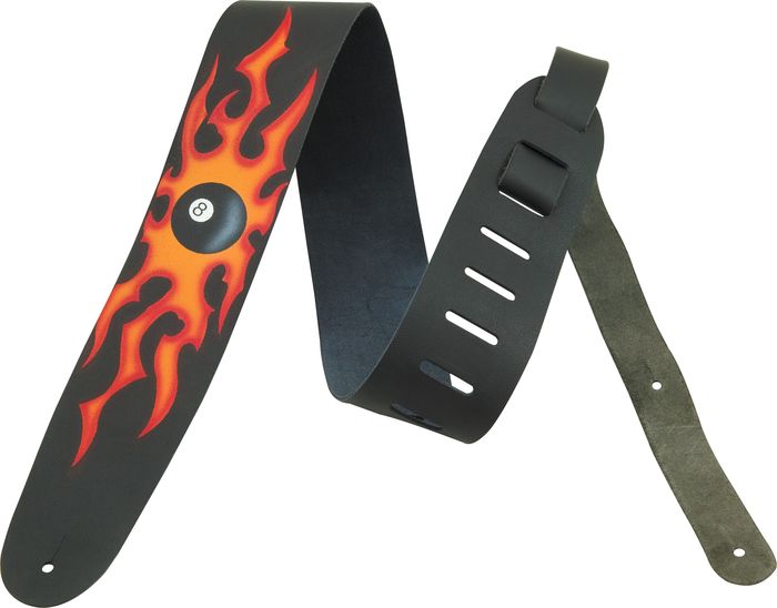 Perri's 2-1/2" Leather Airbrushed Guitar Strap