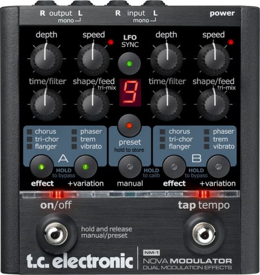 TC Electronic NM-1 Nova Modulator Modulation Guitar Effects Pedal