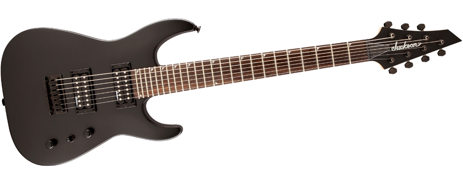 Jackson JS22-7 Dinky DKA 7-String Electric Guitar Satin Black