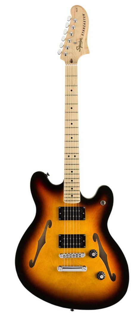 Squier Affinity Starcaster - 3-Color Sunburst,Black, Fiesta Red,Olympic White