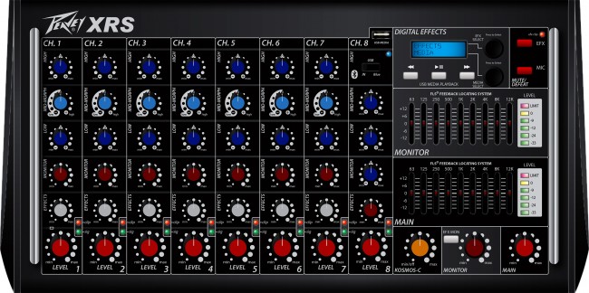 Peavey XR-S 9-ch Powered Mixer with FX