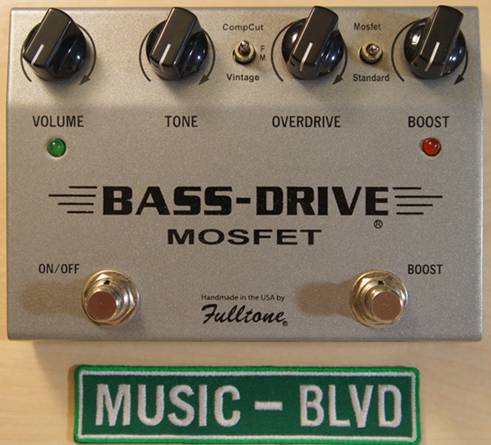 Fulltone Bass-Drive MOSFET Overdrive Bass Effects Pedal (Grey)