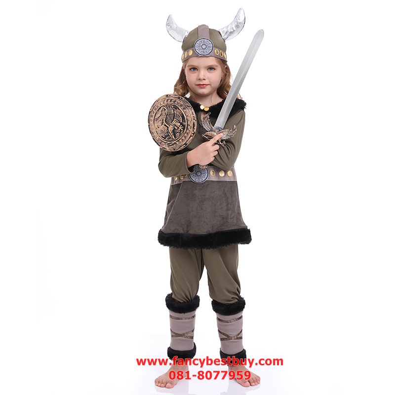 ชุดไวกิ้ง ชุดประจำชาตินอร์เวย์ Norway Costume มีขนาด S110-120, M 120-130, L 130-140