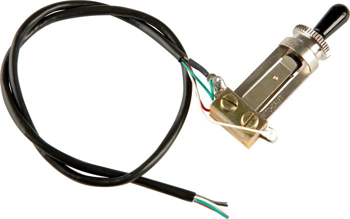 DiMarzio Classic Rock Humbucker Pre-Wired Pickup Set - Long Shaft Pots BlackF-Spaced