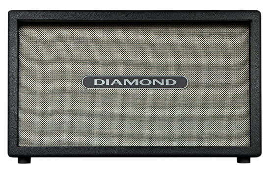 Diamond Amplification Custom 2x12 60W 16 Ohm Guitar Cab Black Tan Basketweave Grill