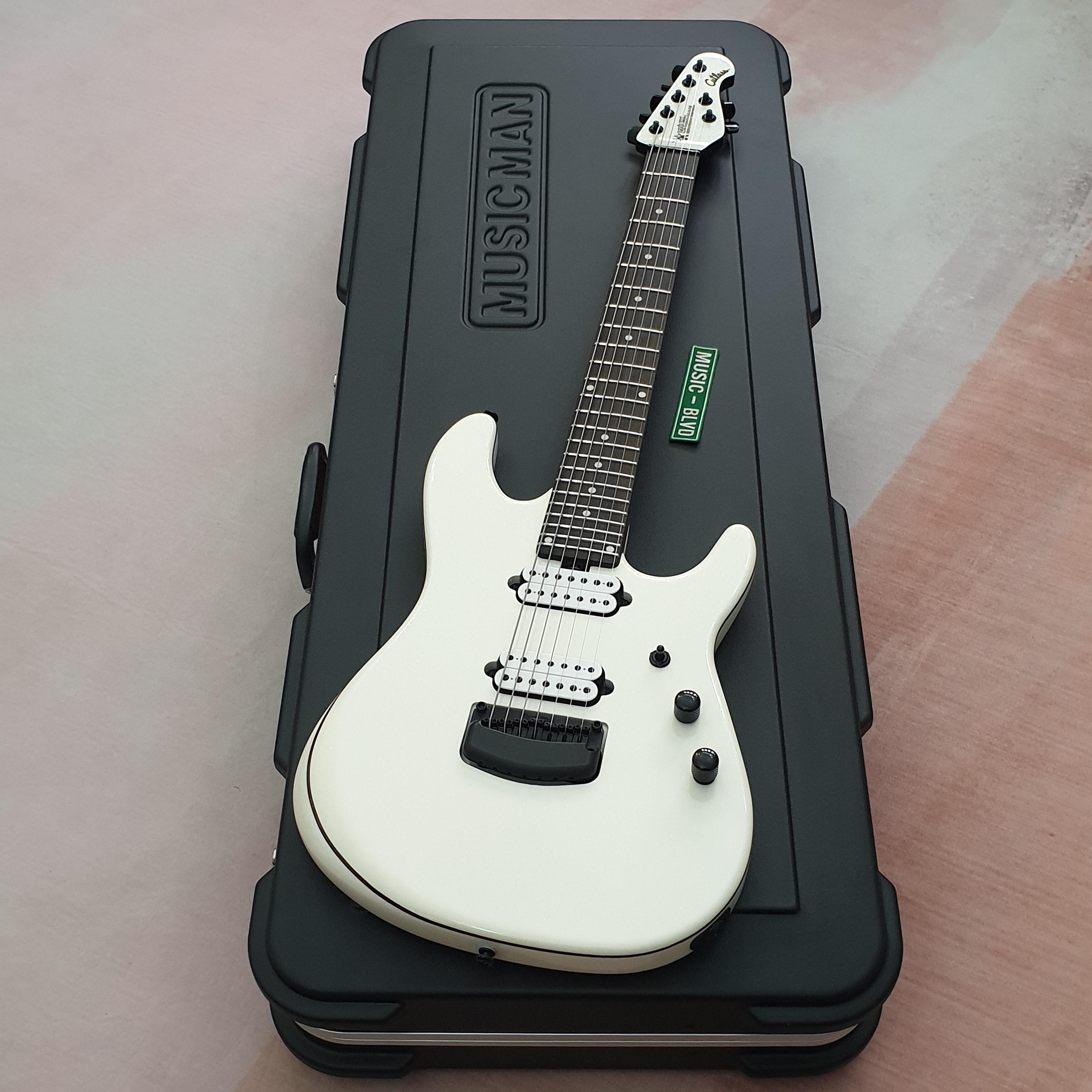 Ernie Ball Music Man Jason Richardson 7-String Cutlass Empress White