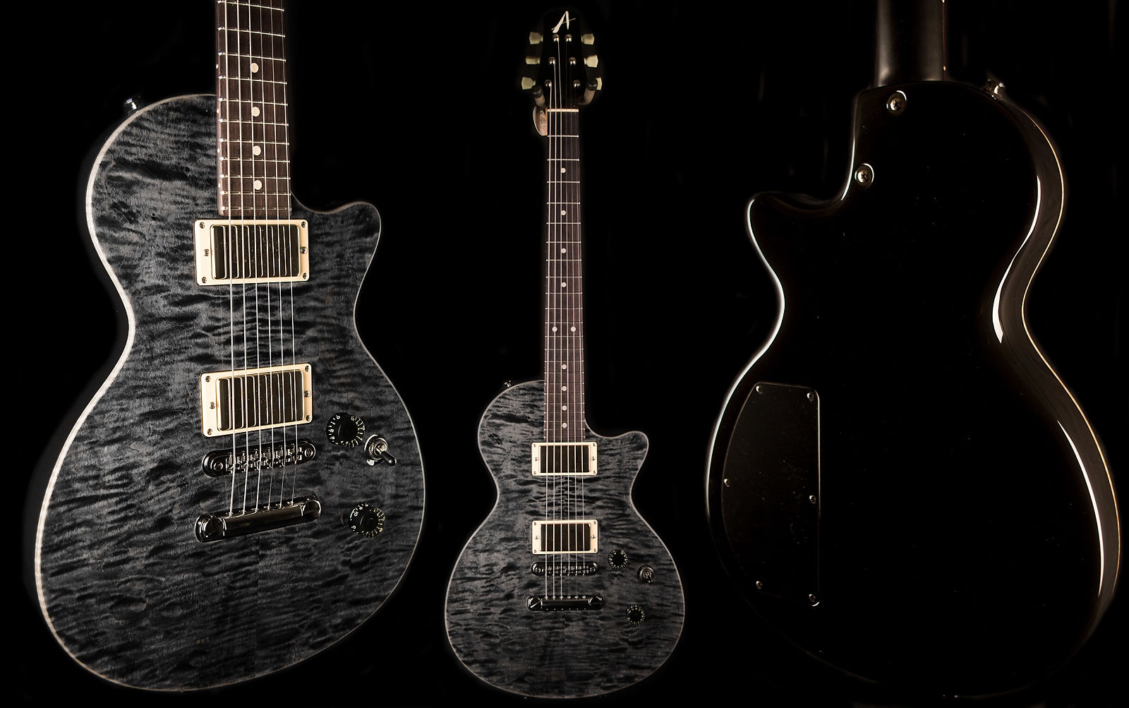 Tom Anderson Bobcat Electric Guitar - Transparent Black