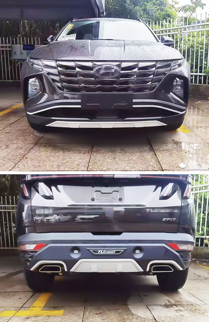 Hyundai CRETA ฮุนได เครต้า สเกิร์ตชุดแต่งรอบคัน ลิ้นหน้า ลิ้นหลังและสเกิร์ตข้าง พลาสติก ABS