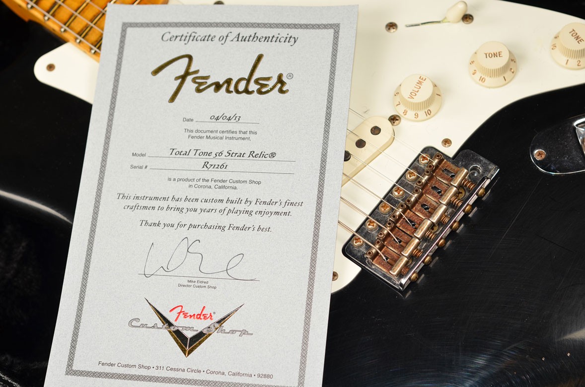 Fender Total Tone 56 Strat - Black - Relic - R71261