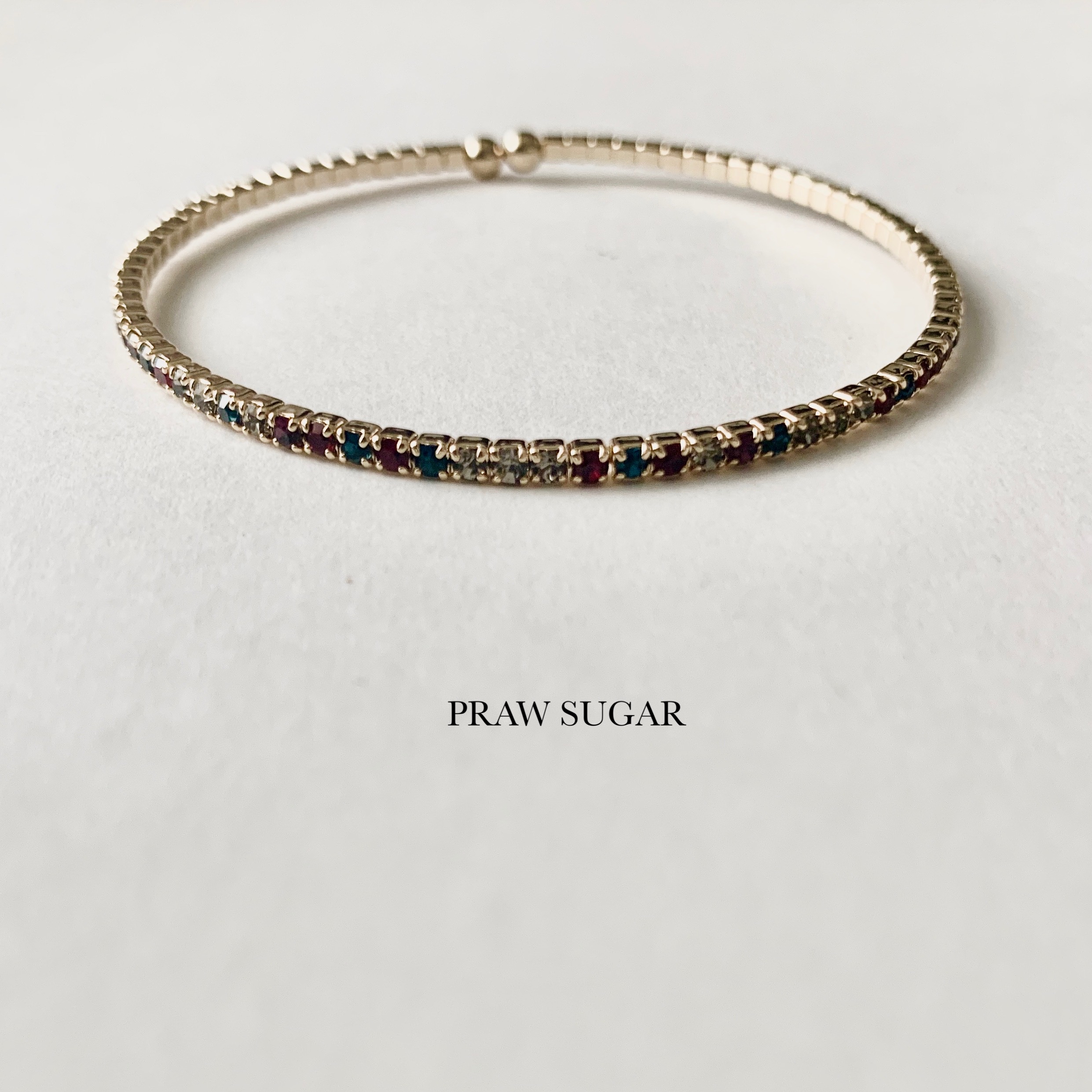 Multi-color Crystal Classic Bracelet - กำไลคริสตัลหลากสีสไตล์คลาสสิค (มี 3 สี)