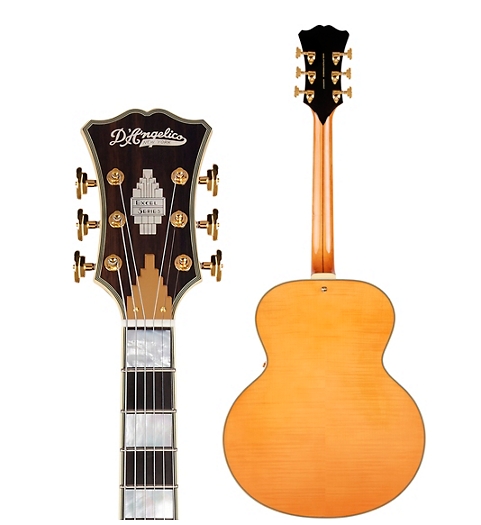 D Angelico Excel Series Style B Throwback Hollowbody Electric Guitar with USA Seymour Duncan Floating Mini Humbucker