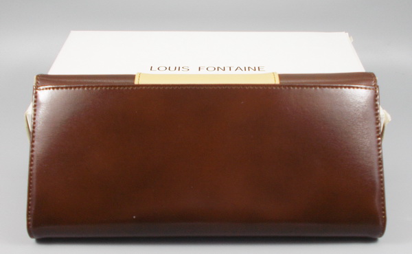 กระเป๋าสตางค์ LOUIS FONTAINE น้ำตาล-เบจ ใหม่ แท้