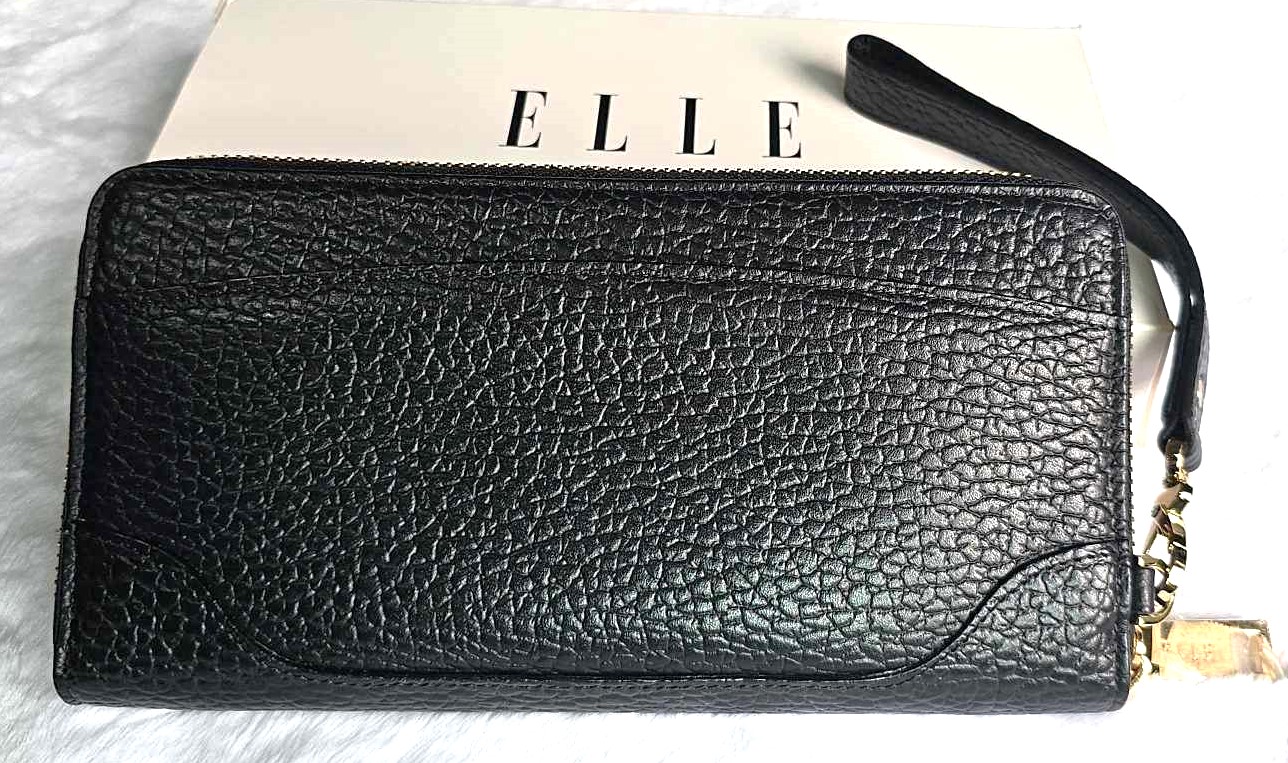 กระเป๋าสตางค์ ELLE ดำ ใหม่ แท้