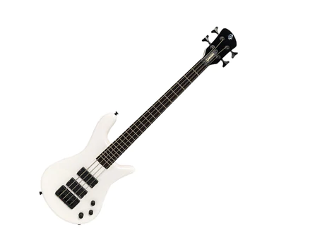 Spector Euro 4 Classic Series Solid Body Electric Bass Guitar Rosewood/Solid White Gloss - EURO4WHCL