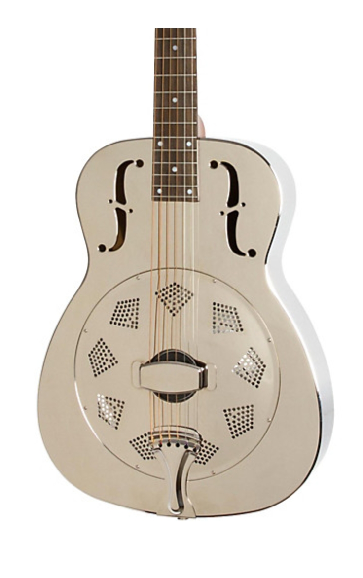 Dobro Hound Dog M-14 Metalbody Nickel