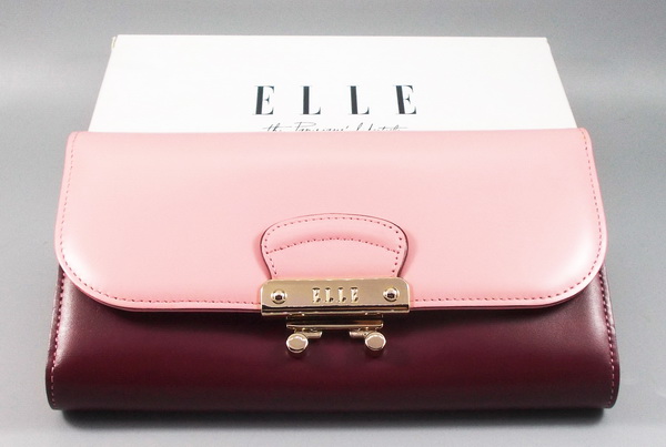 กระเป๋าสตางค์ ELLE ม่วง-ชมพู ใหม่ แท้