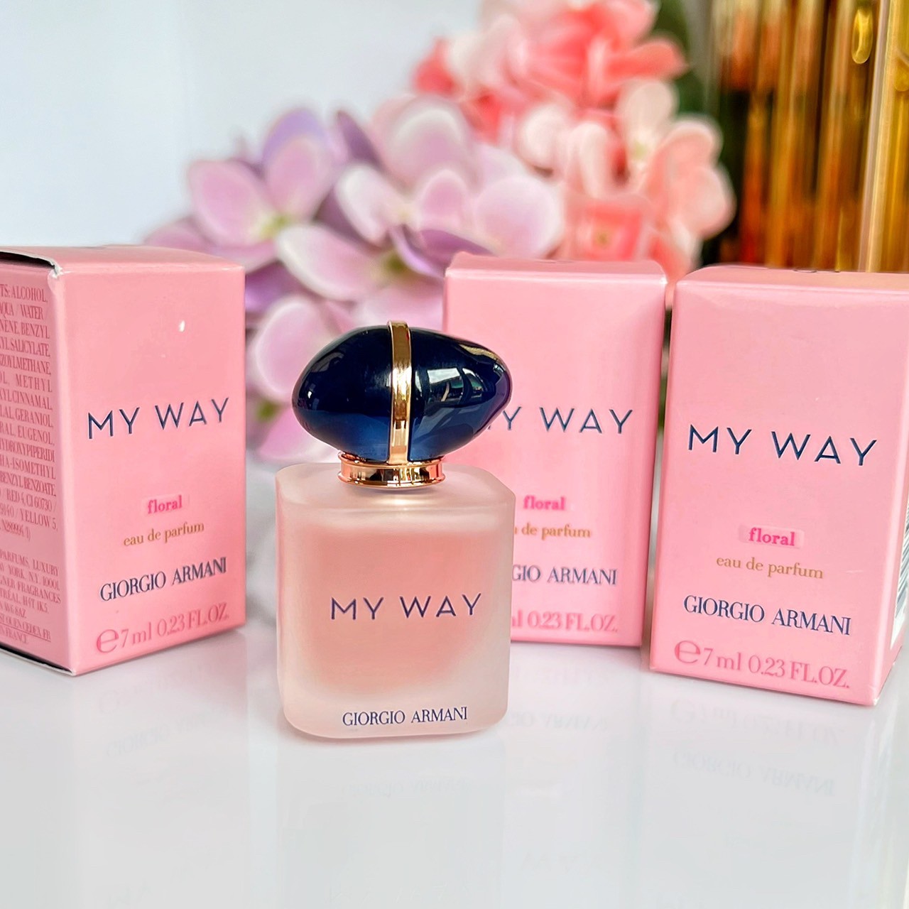 น้ำหอมจิ๋วมินิ Giorgio Armani My Way Floral 7ml แบบแต้มมีกล่อง ( Mini Perfume น้ำหอมขนาดพกพา)